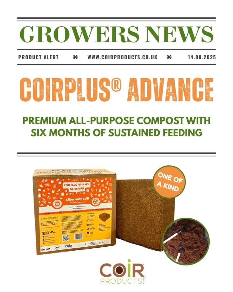 CoirProducts by Salike® introduces CoirPlus® Advance to the UK retail sector – a premium all-purpose compost with six months of sustained feeding