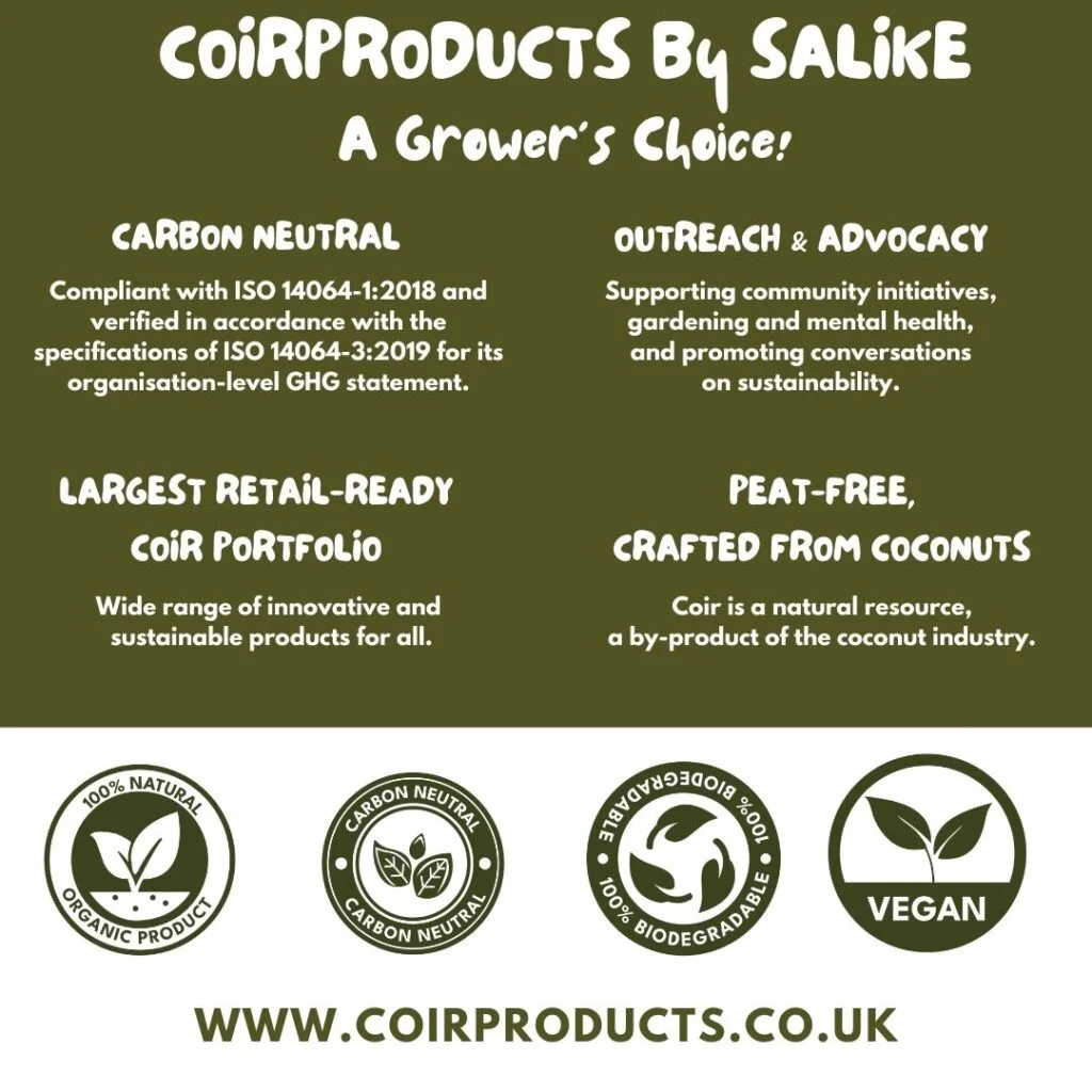 A grower’s choice: CoirProducts’ of Salike® introduces new retail-ready packaging for its full range of products