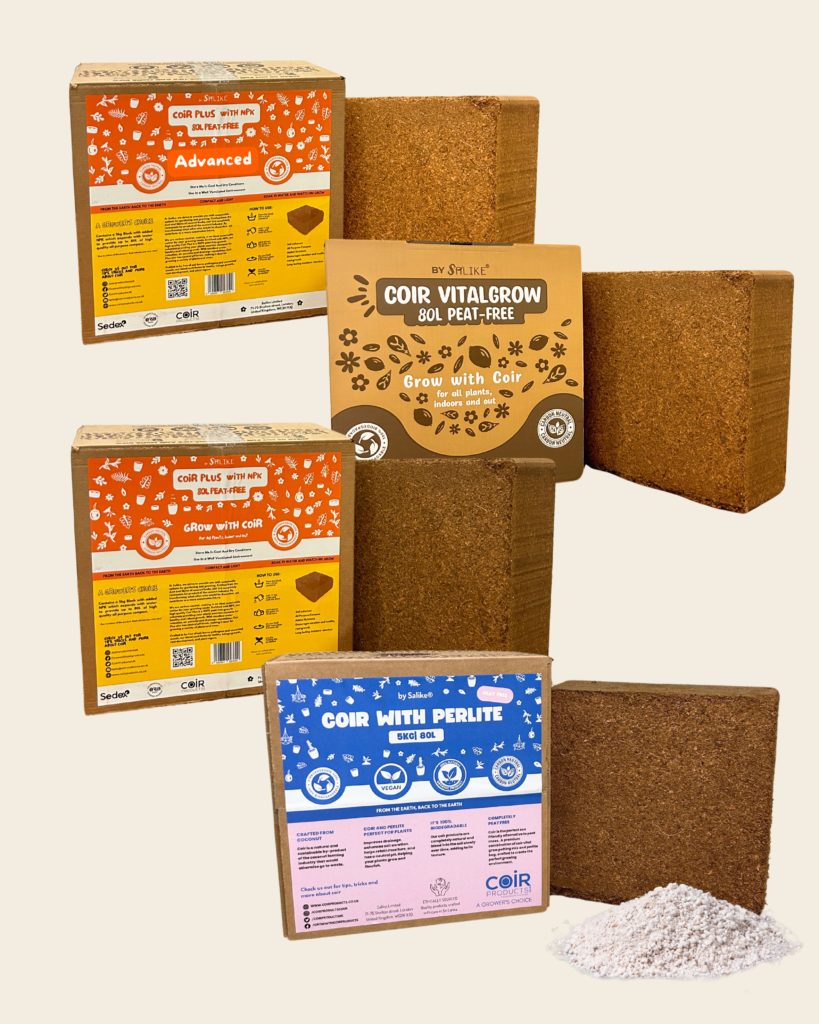 Coir Dream Team - 4 Bricks (320L) of Coir All Purpose Compost and Coir ...